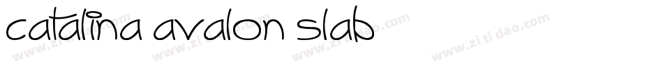 Catalina Avalon Slab字体转换